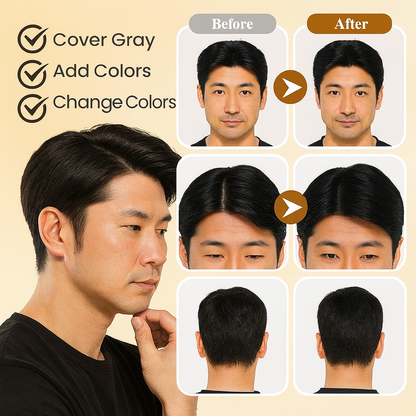 ✨Japanese Long Lasting Natural Hair Dye Shampoo for MEN (Buy 1 Get 1 Free)