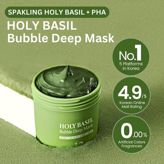 Holy Basil Bubble Deep Cleansing Mask (BUY 1 GET 1 FREE)