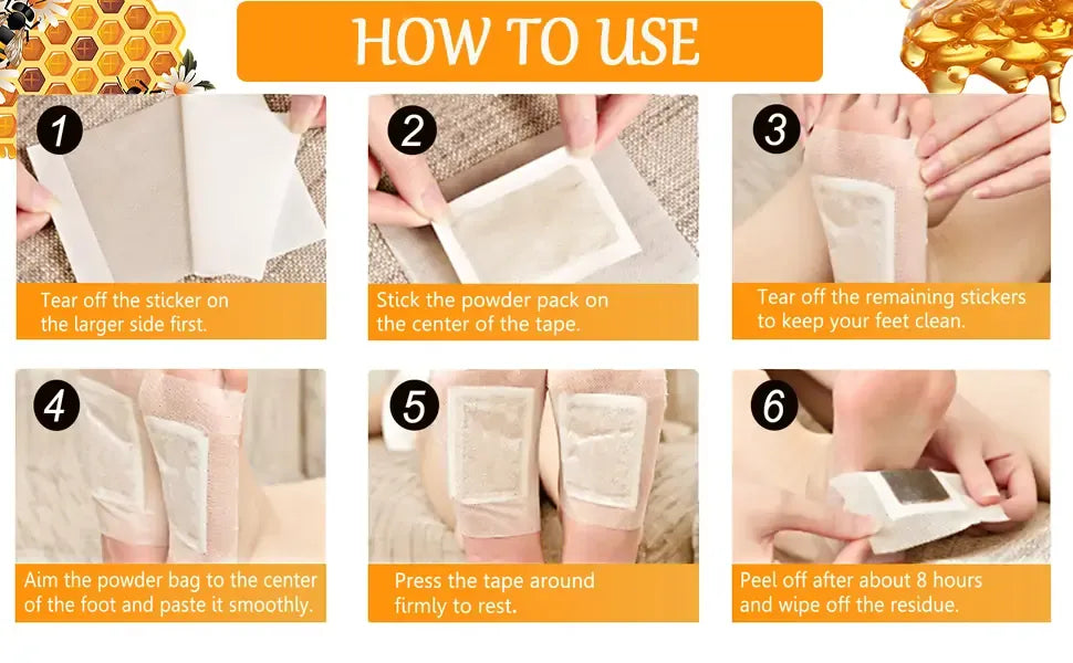 Bee Venom Lymphatic Drainage & Slimming Foot Patches 🌿👣 (BUY 10 GET 10 FREE)
