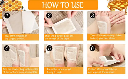 Bee Venom Lymphatic Drainage & Slimming Foot Patches 🌿👣 (BUY 10 GET 10 FREE)