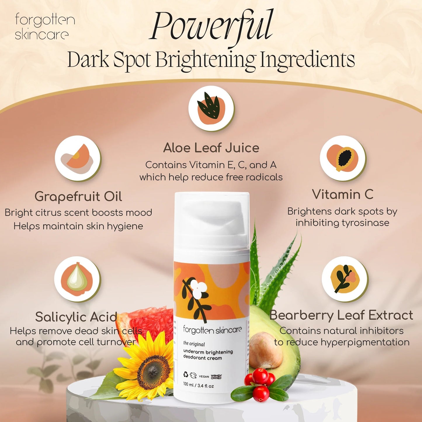 The Original Underarm Brightening Deodorant Cream