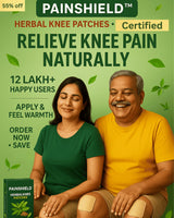 Painshield Herbal Knee Pain Relief Patches + FREE Herbal Oil Bottle