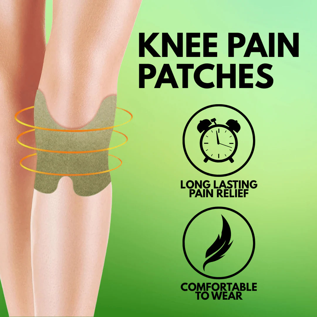 Herbal Knee Pain Relief Patches + FREE Herbal Oil Bottle