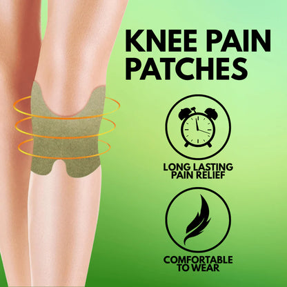 Herbal Knee Pain Relief Patches + FREE Herbal Oil Bottle