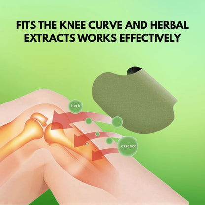 Herbal Knee Pain Relief Patches + FREE Herbal Oil Bottle